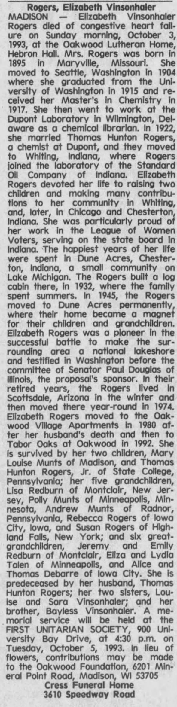 Clipping from The Capital Times